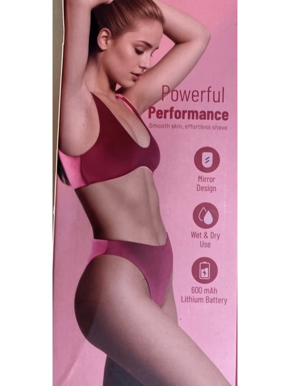 LGTGH GT-01 Body Groin Trimmer Women Wet Dry Rechargeable IPX6 Pink NEW